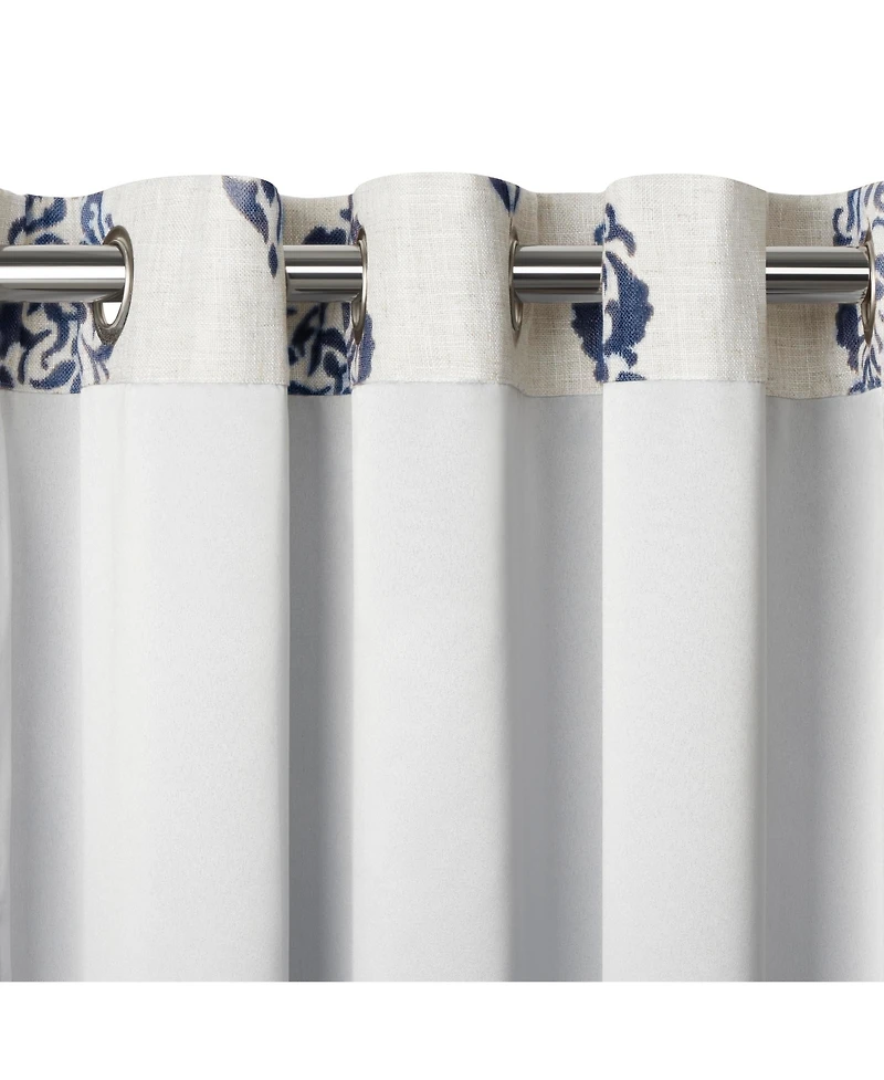 Elrene Home Fashions Navara Medallion Room Darkening Window Curtain