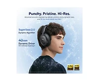 Baseus Bass BH1 Nc Adaptive Anc Wireless Headphones – Ldac Hi-Res Audio, Real-Time Noise Cancelling, SuperBass 2.0, 80H Playtime