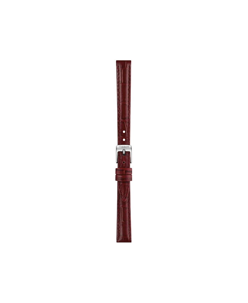 Tissot Women's Quartz Red Leather Strap Watch, 21.80mm