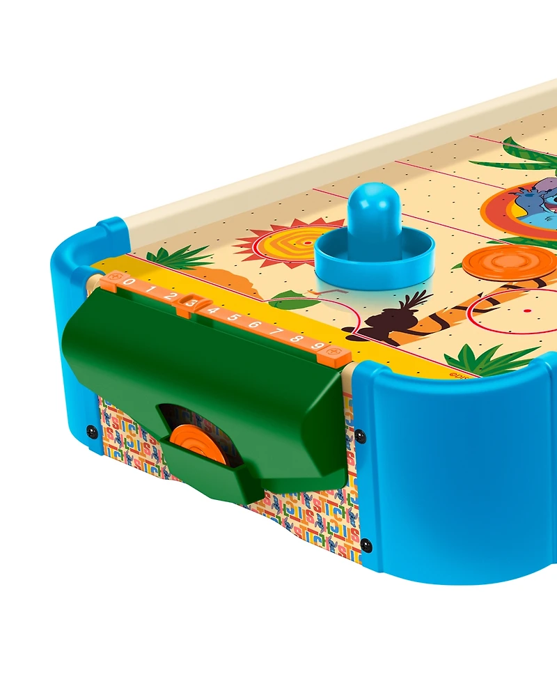 World Tech Toys Stitch Electronic Tabletop Air Hockey Wood