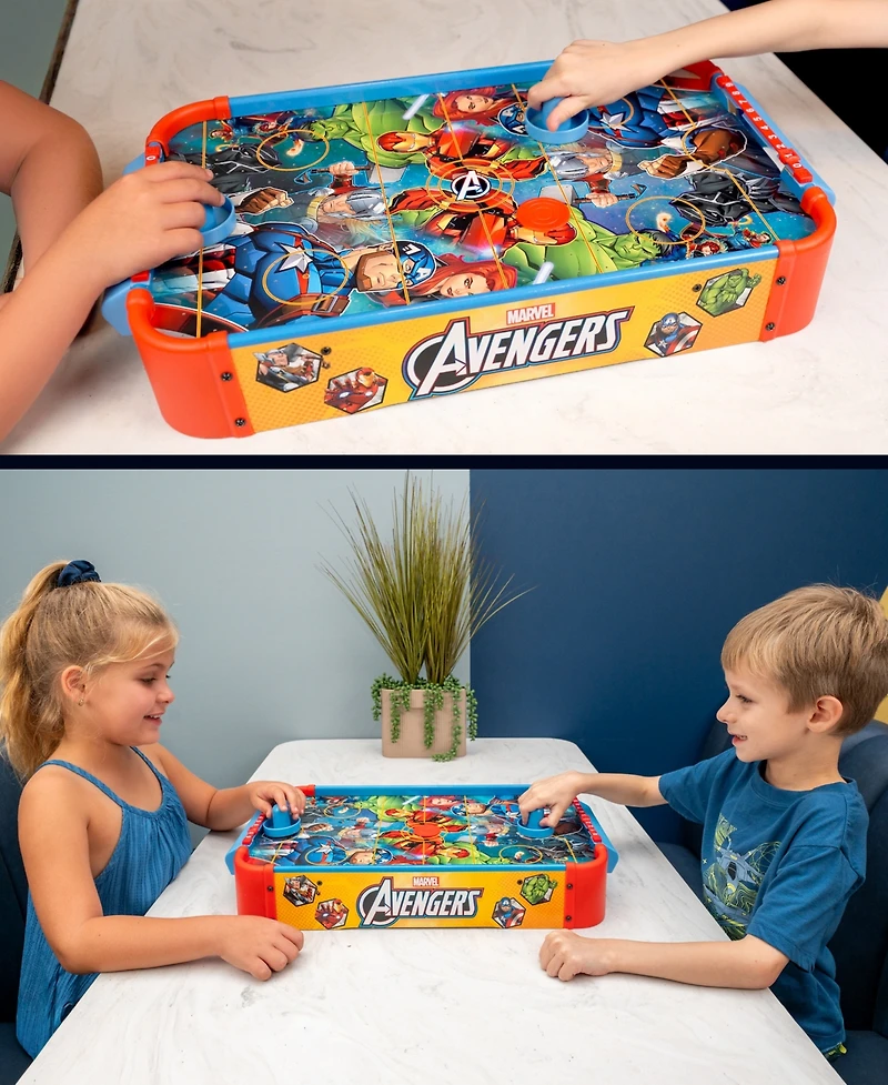 World Tech Toys Avengers Electronic Tabletop Air Hockey Wood