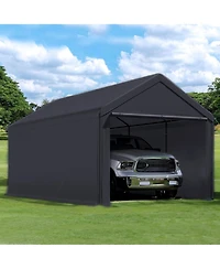 Caravan Canopy Domain 20x10 Foot Carport Tent Sidewalls, Black (Sidewalls Only)