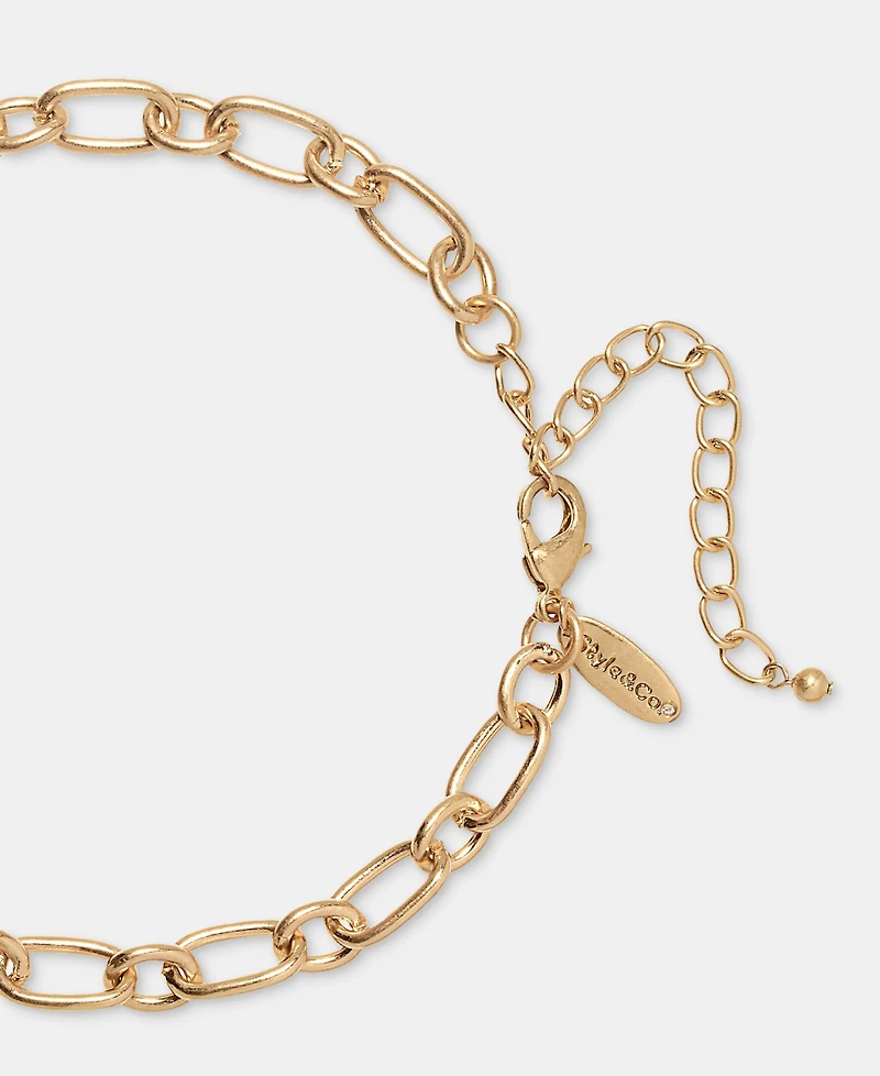 Style & Co Shaky Disc Cluster Pendant Necklace, 28" + 3" extender, Macy's Exclusive