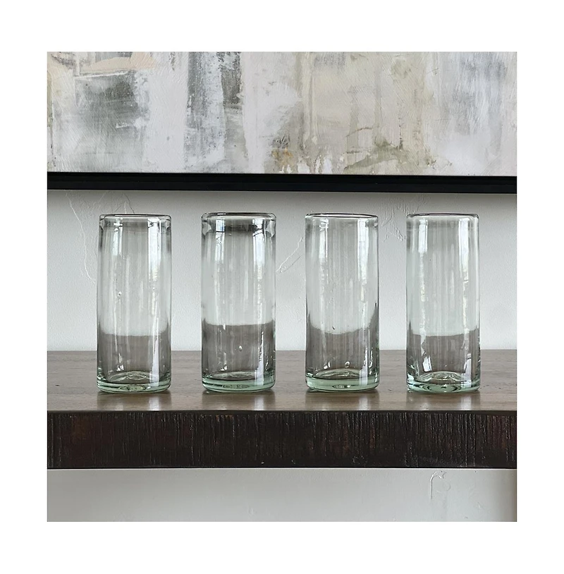 Verve Culture Handblown Glasses Highball Tamarind - Set of 4