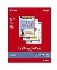 Canon Hr-101 High Resolution Paper, Smooth, Bright White Matte Inkjet Paper, 8.5x11", 100 Sheets