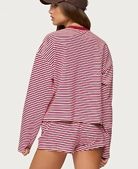 Edikted Women's Jainee Striped Long Sleeve T Shirt