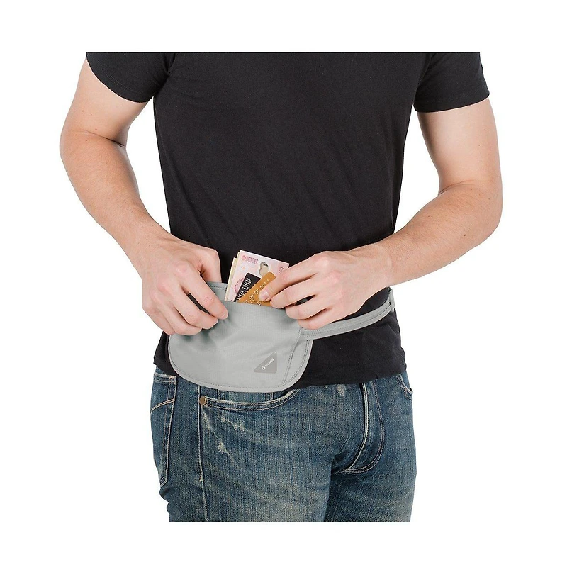 Pacsafe Coversafe X100 Anti-Theft Rfid Blocking Waist Wallet Neutral Grey