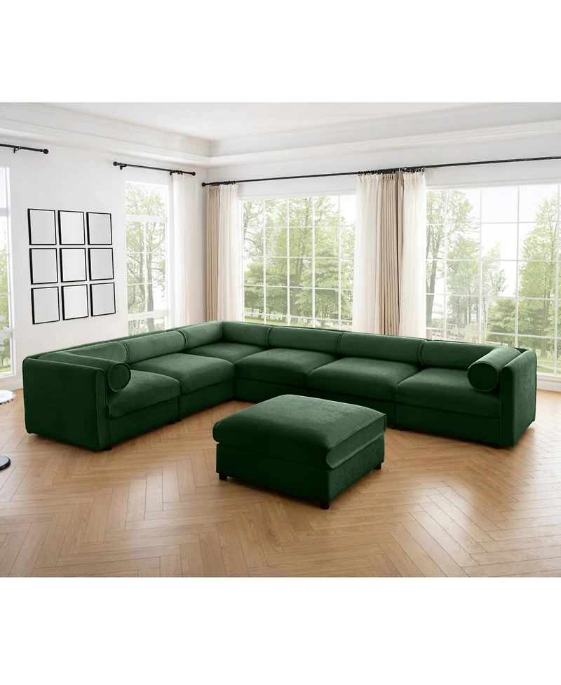 Streamdale Furniture Large Modular Sectional Sofa with Storage, Chenille