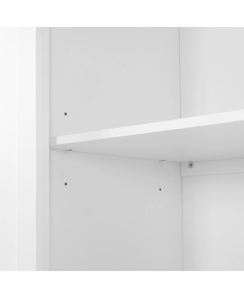 Streamdale Traditional Buffet with Hutch, Large Kitchen Pantry Storage Cabinet, Blue