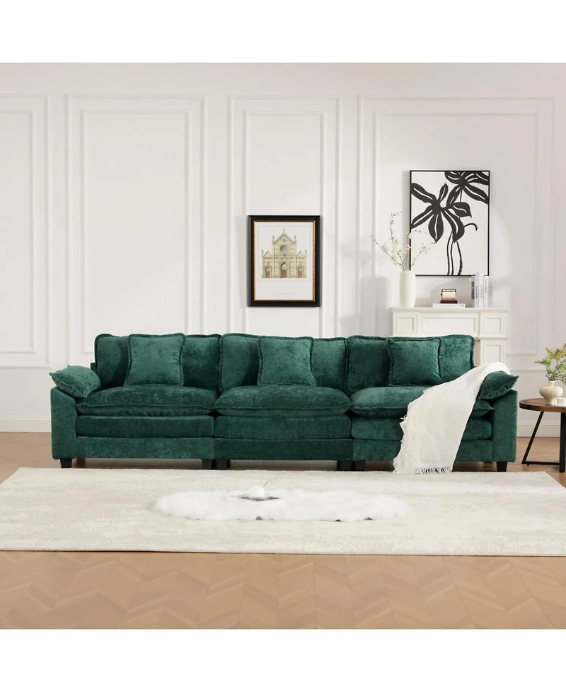 Streamdale Furniture Streamdale Cloud Couch: Flexible, Modular Chenille Sofa for Ultimate Comfort