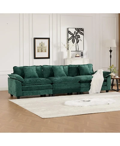 Streamdale Furniture Streamdale Cloud Couch: Flexible, Modular Chenille Sofa for Ultimate Comfort