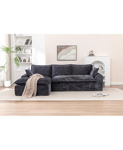 Streamdale 103" Cloud Sectional Couch with L-Shape Chaise, Modern Modular Sofa