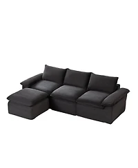 Streamdale Furniture Modern corduroy cloud sofa, freely combinable, comfortable for homes, apartments, offices