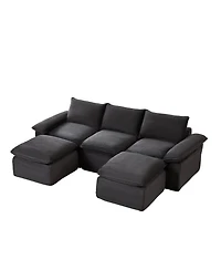 Streamdale Furniture Modern corduroy cloud sofa, freely combined