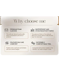 Streamdale Furniture Modular Sectional Sofa, Modern Minimalist Corduroy Couch, Sleeper Sofa