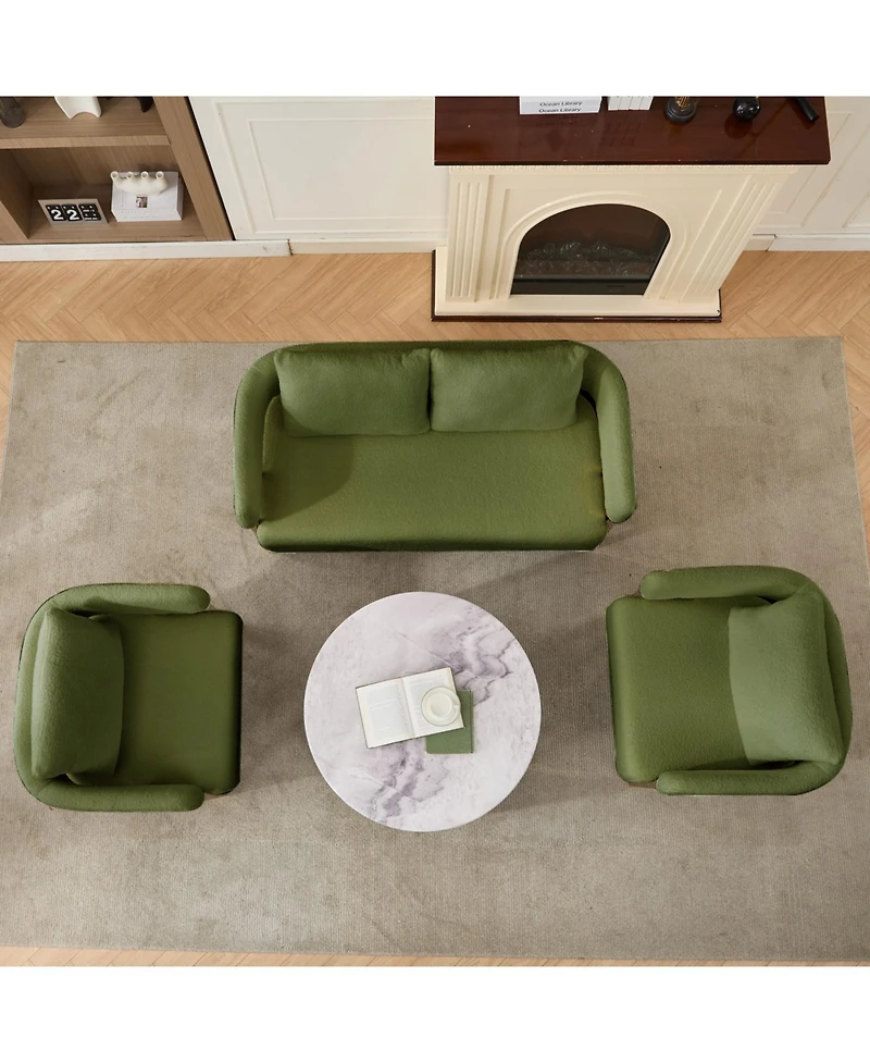 Streamdale Furniture Modern decorative chair with gold legs for living room, office, and more