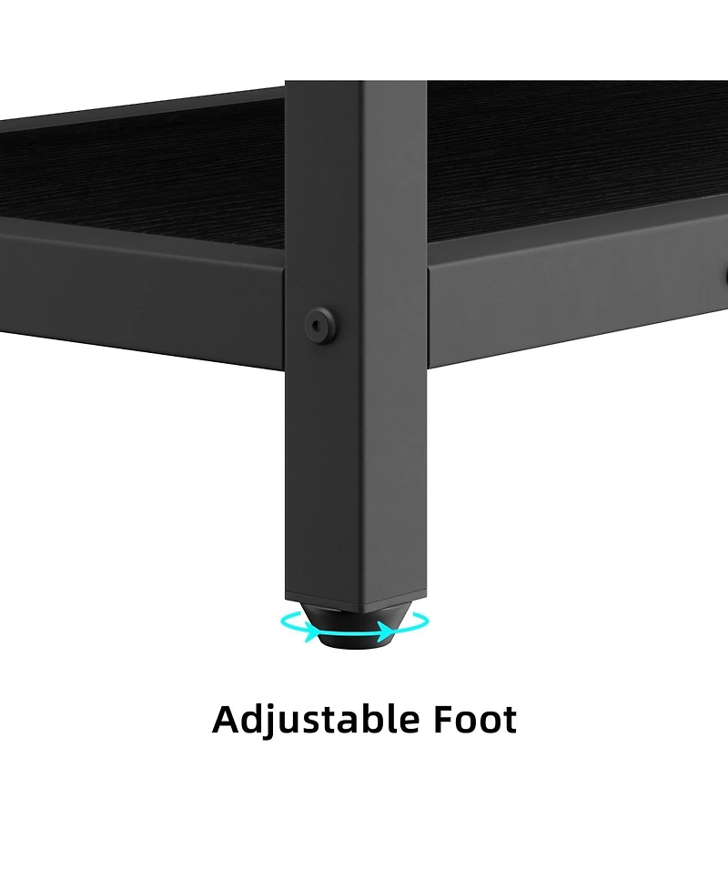 Gaomon Farmhouse Hall Tree with Coat Rack, Shoe Storage Bench & 8 Hooks