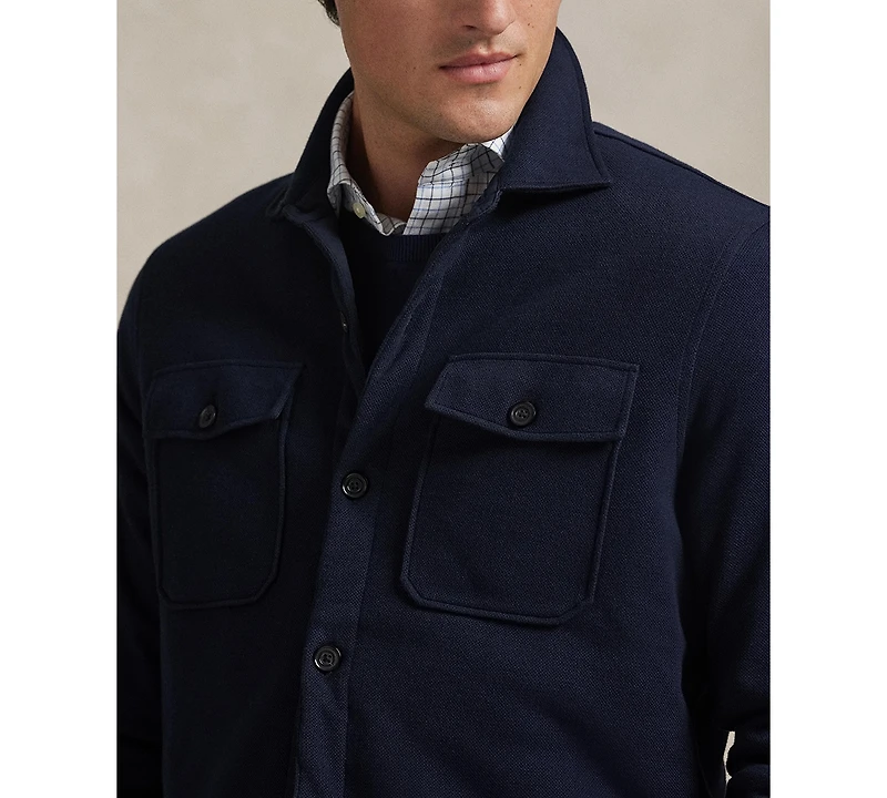 Polo Ralph Lauren Men's Long-Sleeve Double Knit Tech Hybrid Shirt Jacket