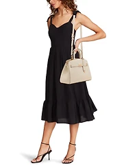 Anne Klein Large Belted Satchel with Convertible Strap