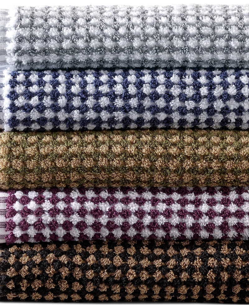 Lands' End Quick-Dry Cotton Textured Gingham Hand Towel