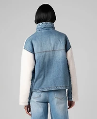 Blank Nyc Women's Half-Zip Mock Neck Pull-On Jacket