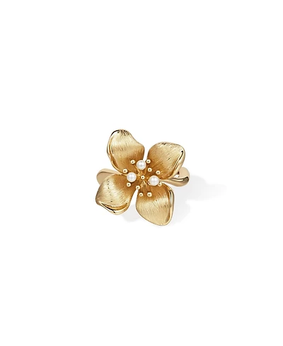 Retro Chic Large Blossom Ring