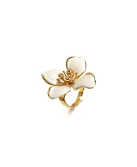 Retro Chic Large Iris Blossom Ring