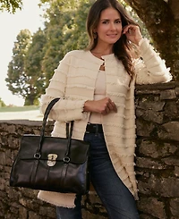 Patricia Nash Vienna Twist-Lock Satchel Bag