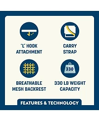 Gci Big Comfort Stadium Chair With Armrests