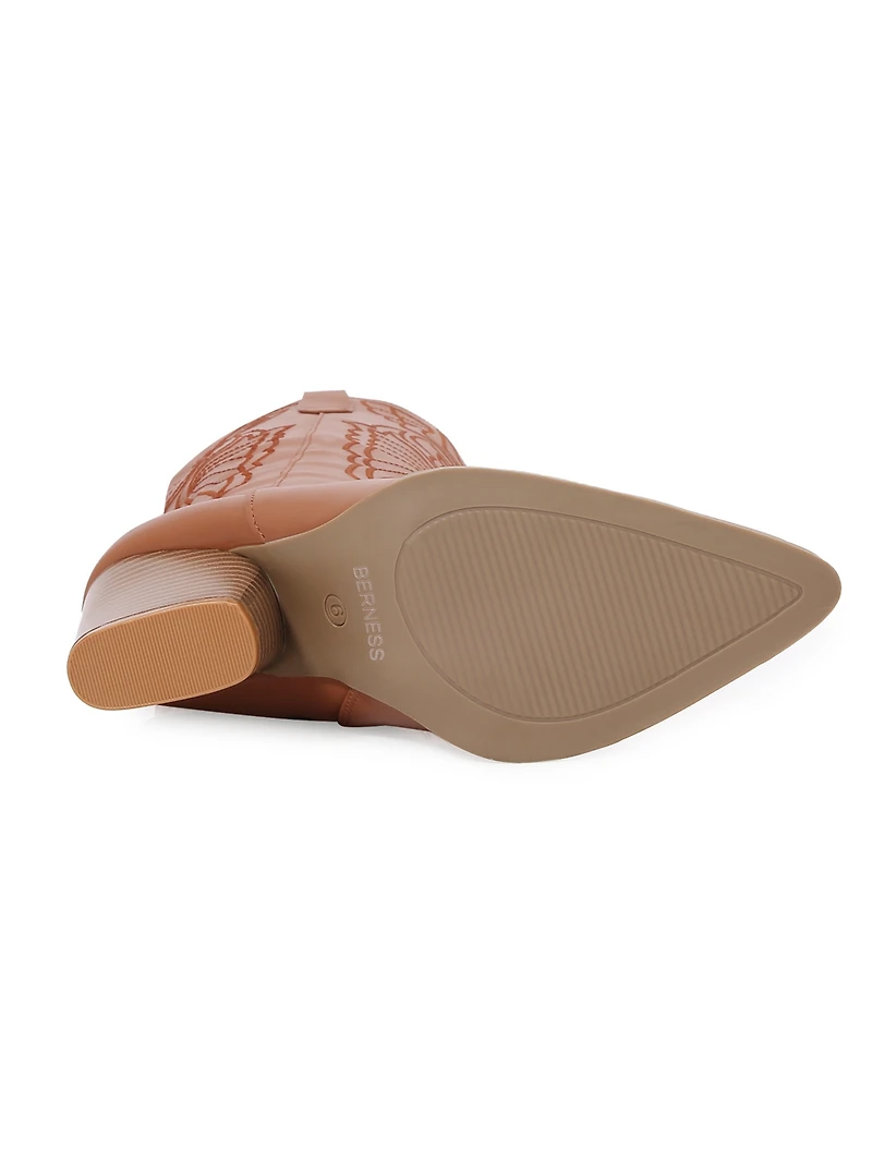 Berness Women's Anamaria Knee High Embroidered Western Boots