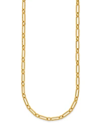 Macy's Paperclip Chain Necklace in 24K Yellow Gold