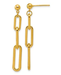 Macy's Dangle Drop Earrings in 24K Yellow Gold