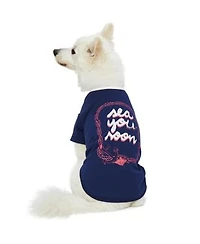 Dogs Cats Co. Striped Henley Dog Tee With Chest Pocket In Red White Size 18 X22