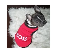 Parisian Pet The Boss embroidered dog t-shirt