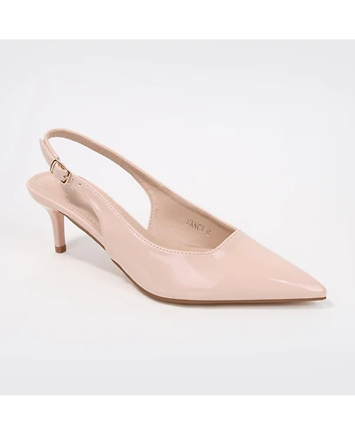 Berness Fancy Slingback Kitten Heels