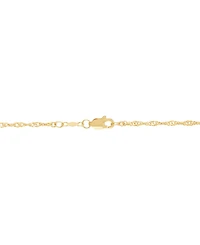 Macy's Solid Singapore Chain Necklace in 14K Yellow Gold