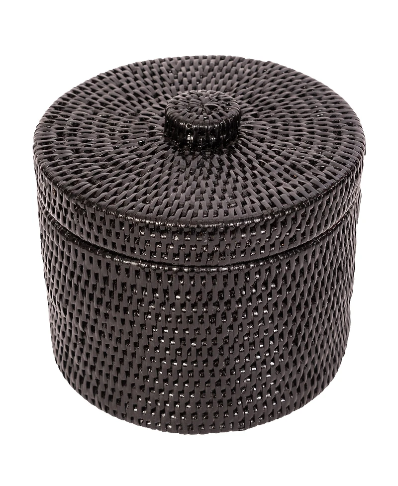 Artifacts Rattan Round Single Tissue Roll Box