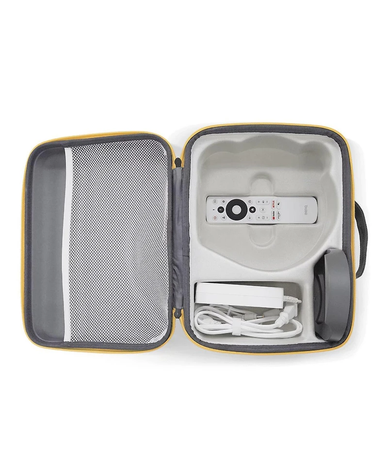 BenQ GV50 Full Hd Laser Dlp Smart Ceiling Projector, White, Bundle with Carry Case