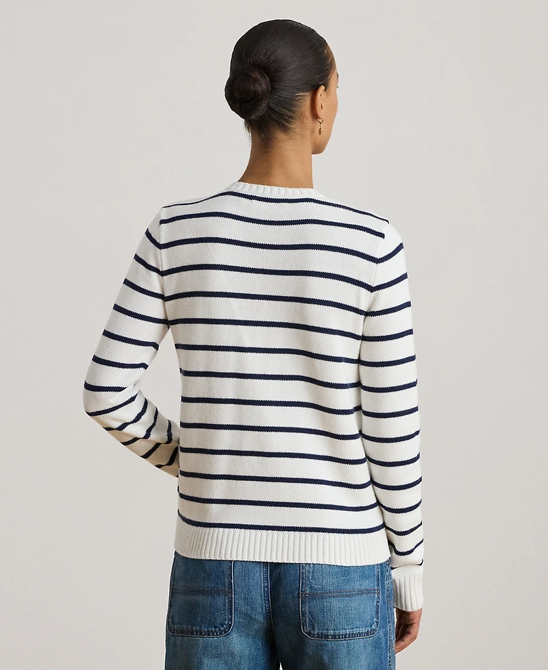 Lauren Ralph Petite Striped Cardigan
