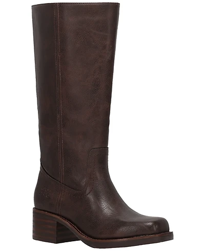 Frye and Co. Women's Miranda Leather Stacked Heel Boots