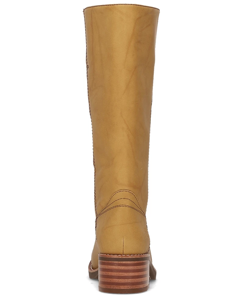 Frye and Co. Women's Miranda Leather Stacked Heel Boots