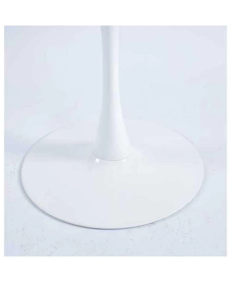 Streamdale Furniture Streamdale White Square Tulip Table (24") for 2-3 Person, Small Dining/Kitchen Table