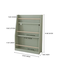 Streamdale Furniture Streamdale 3 Tier Kids Book Shelf/Rack for Organized Bedrooms & Playrooms
