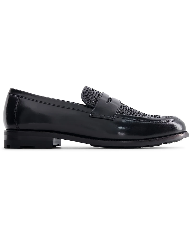 Anthony Veer Men's Mercer Slip On Leather Penny Loafers