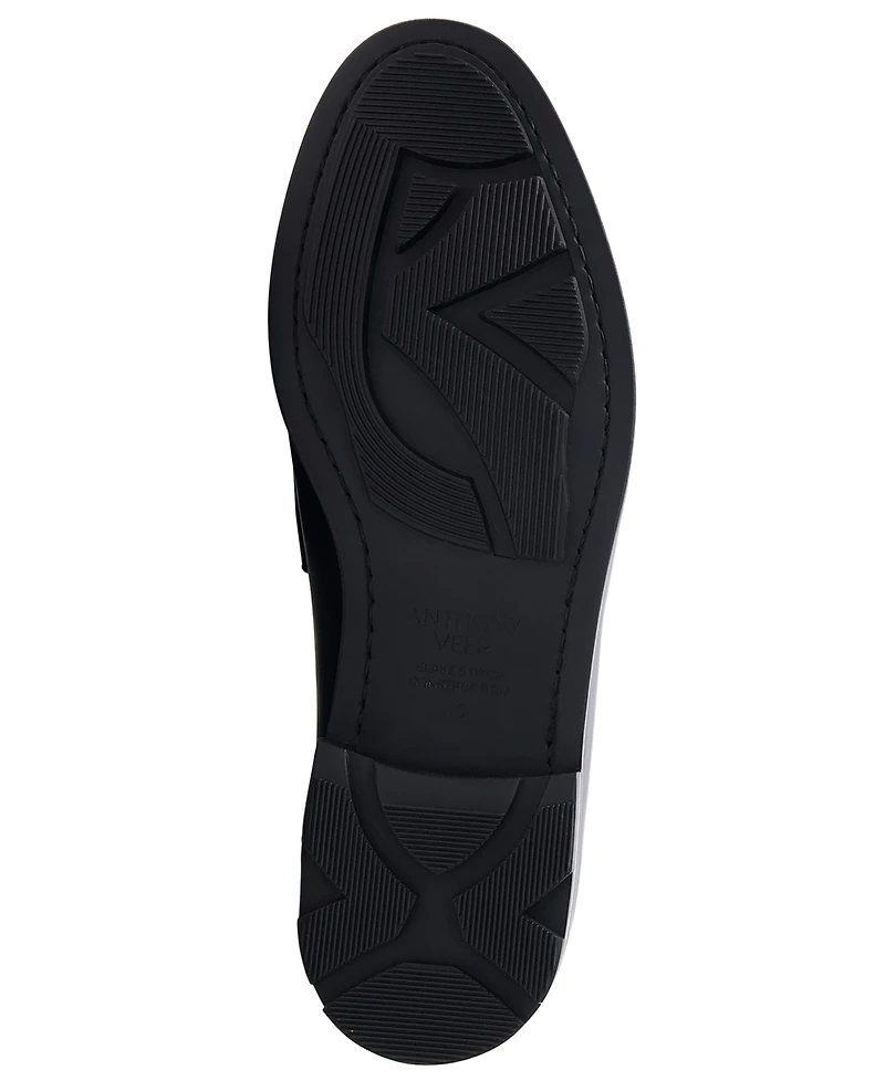 Anthony Veer Men's Mercer Slip On Leather Penny Loafers