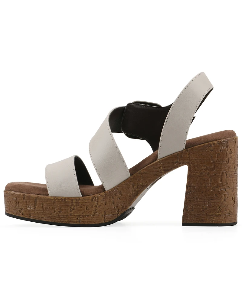 White Mountain Women's Barb Platform Sandal