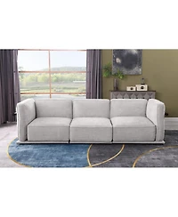 Streamdale Furniture Streamdale Modular fabric sofa set with ottomans