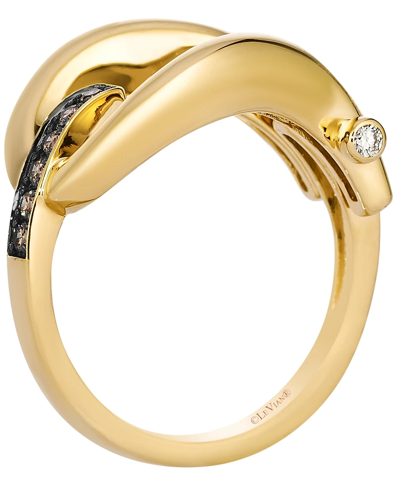 Le Vian Chocolate Diamonds (0.18 ct. t.w.) & Nude Diamond (0.04 ct. t.w.) Ring in 14k Honey Gold