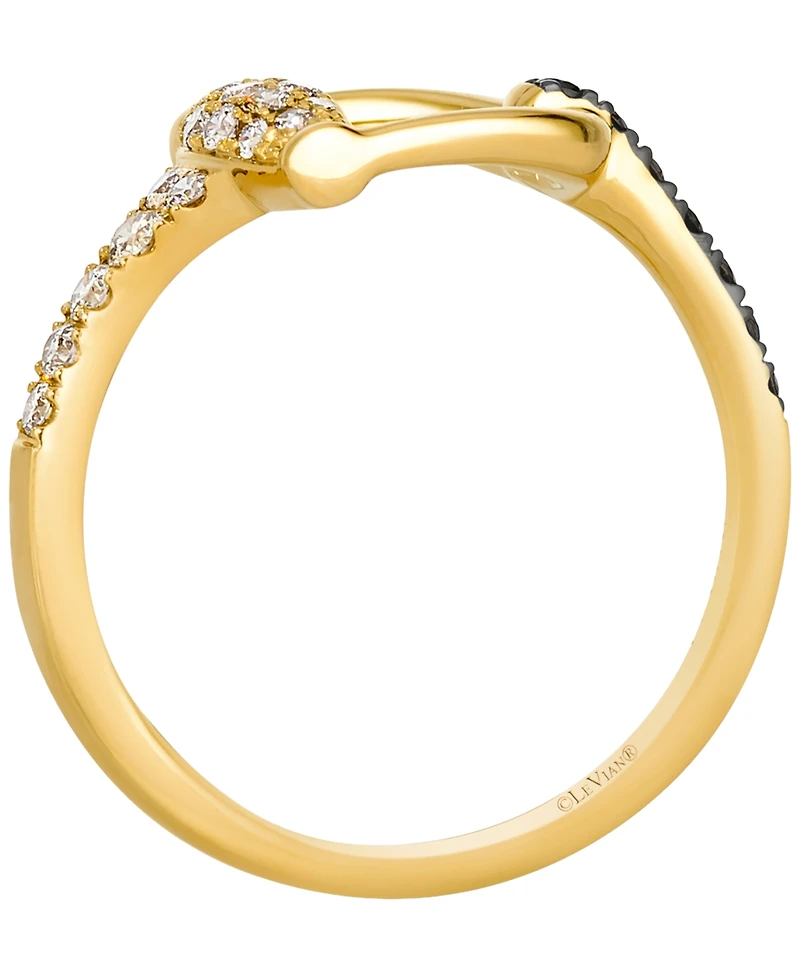 Le Vian Nude Diamond (0.20 ct. t.w.) & Chocolate Diamond (0.10 ct. t.w.) Ring in 14k Honey Gold