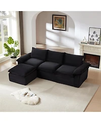Streamdale Furniture Modern Corduroy Cloud Sofa, Freely Combined